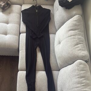 PrettyLittleThing Black Slim Fit Jumpsuit with High Neck